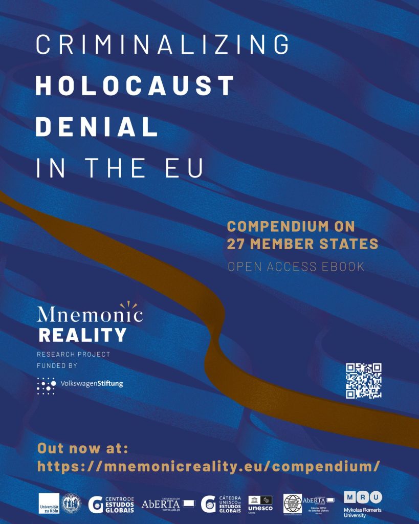 Publication of “Criminalizing Holocaust denial in the EU: Compendium on 27 Member States” (open access)